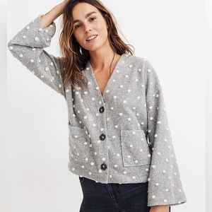 Madewell Texture & Thread Boxy Bobble Cardigan